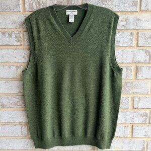 Banana Republic Sleeveless V-Neck 100% Merino Wool Vest Sweater Men's Size M